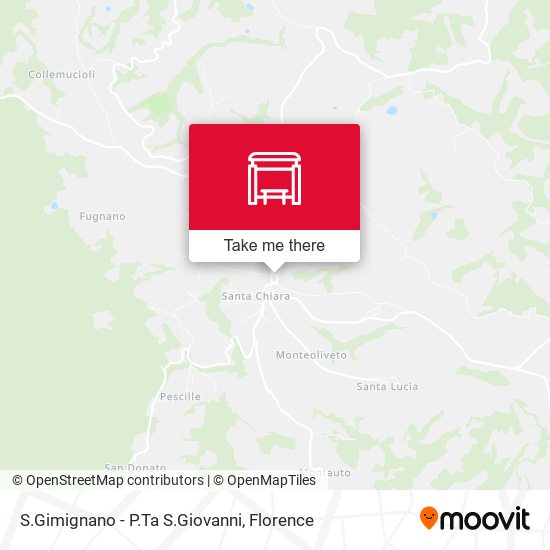 S.Gimignano - P.Ta S.Giovanni map