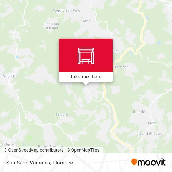 San Sano Wineries map