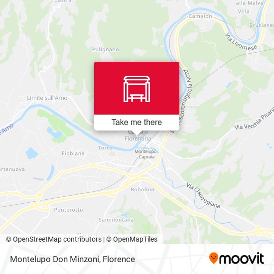 Montelupo Don Minzoni map