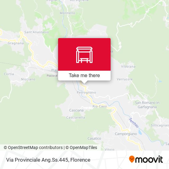 Via Provinciale Ang.Ss.445 map