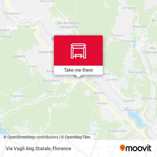 Via Vagli Ang.Statale map
