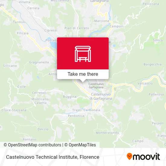Castelnuovo Technical Institute map