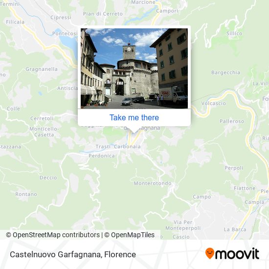 Castelnuovo Garfagnana map