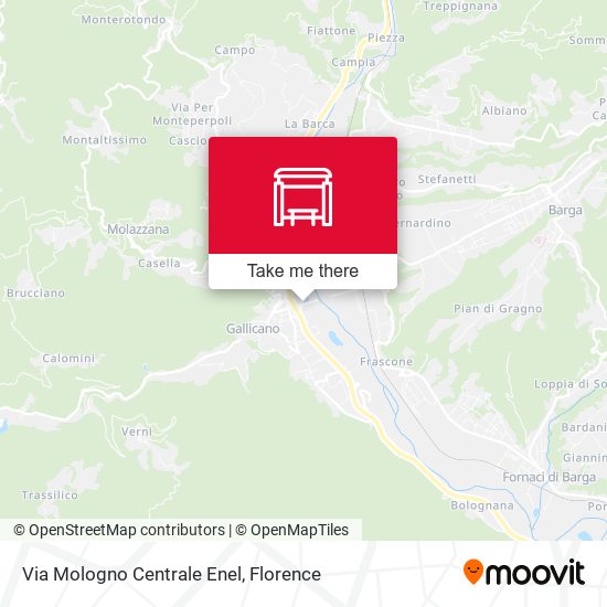 Via Mologno Centrale Enel map