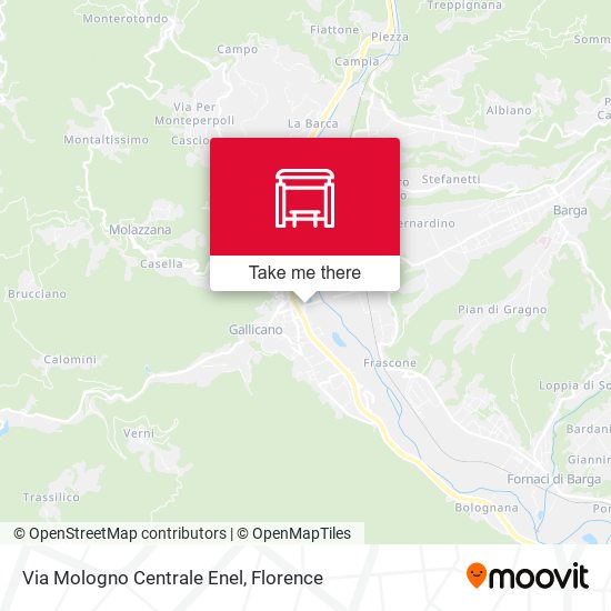 Via Mologno Centrale Enel map