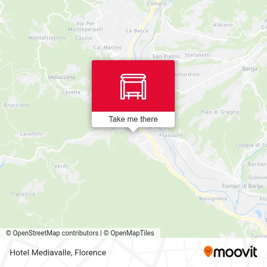 Hotel Mediavalle map