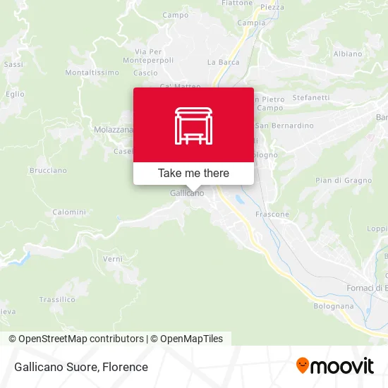 Gallicano Suore map