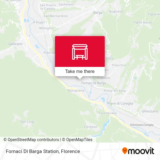 Fornaci Di Barga Station map
