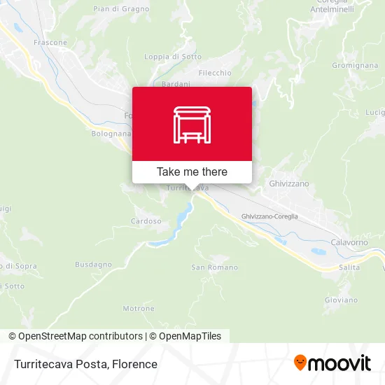 Turritecava Posta map