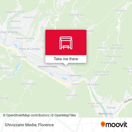 Ghivizzano Medie map