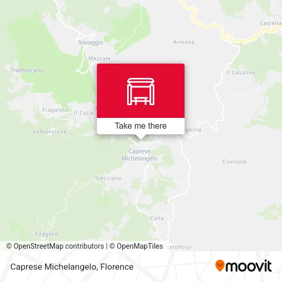 Caprese Michelangelo map