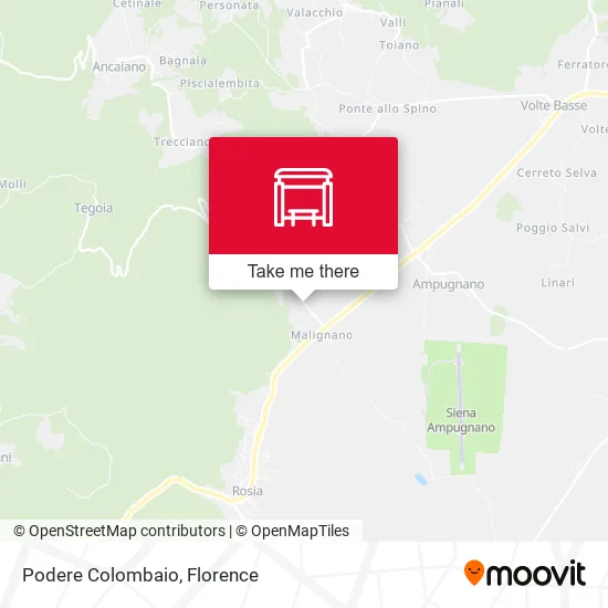 Podere Colombaio map