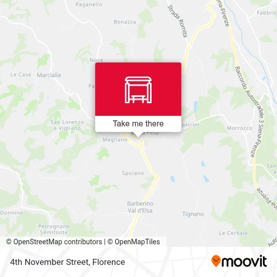 4th November Street map