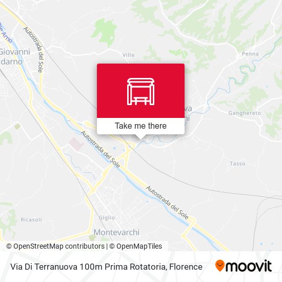 Via Di Terranuova 100m Prima Rotatoria map