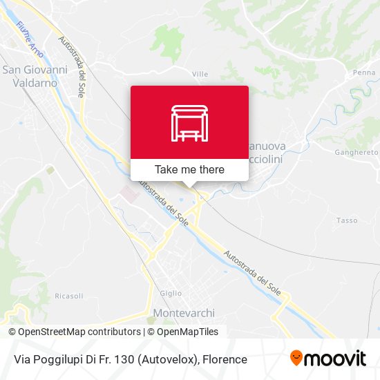 Via Poggilupi Di Fr. 130 (Autovelox) map