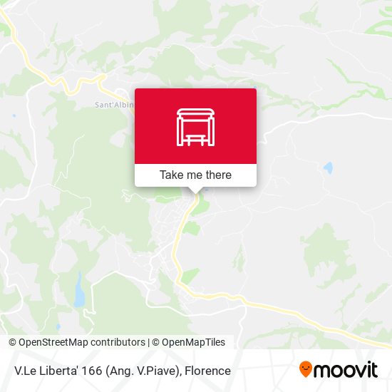 V.Le Liberta' 166 (Ang. V.Piave) map