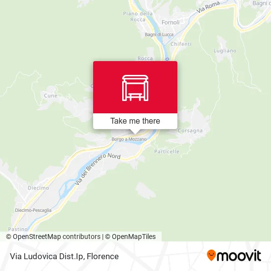 Via Ludovica Dist.Ip map