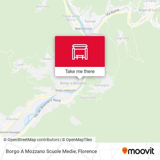 Borgo A Mozzano Scuole Medie map