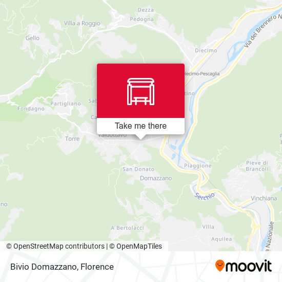 Bivio Domazzano map