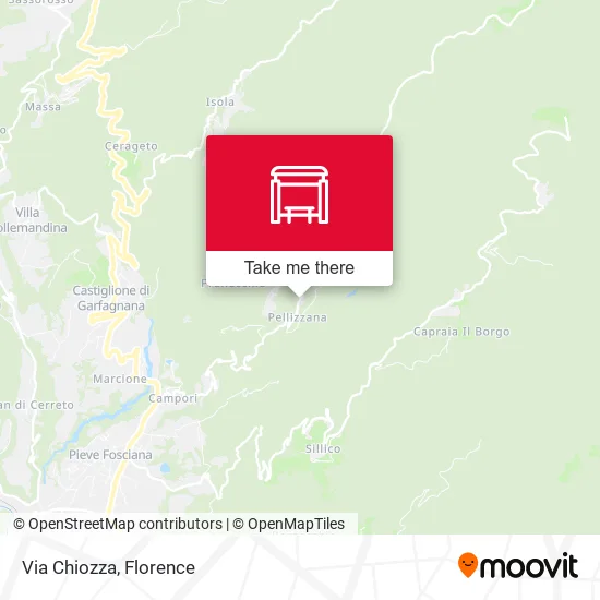 Via Chiozza map