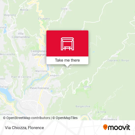 Via Chiozza map