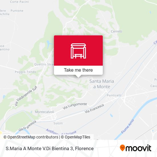 S.Maria A Monte V.Di Bientina 3 map