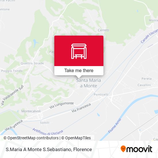 S.Maria A Monte S.Sebastiano map