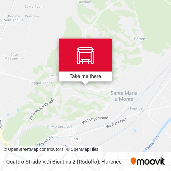 Quattro Strade V.Di Bientina 2 (Rodolfo) map