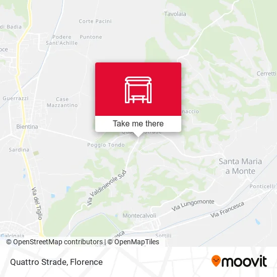 Quattro Strade map