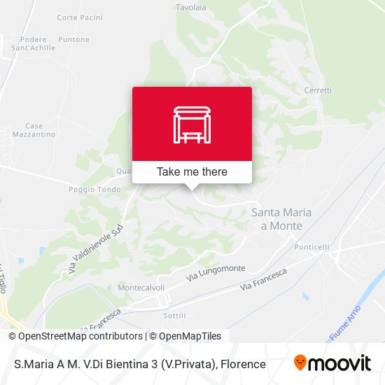 S.Maria A M. V.Di Bientina 3 (V.Privata) map