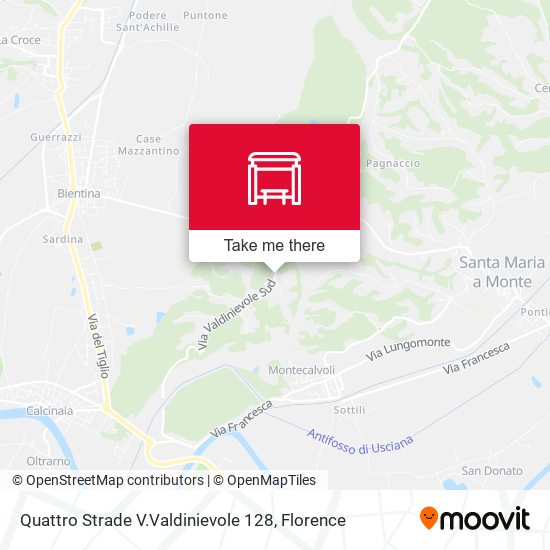 Quattro Strade V.Valdinievole 128 map