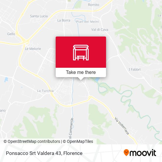 Ponsacco Srt Valdera 43 map