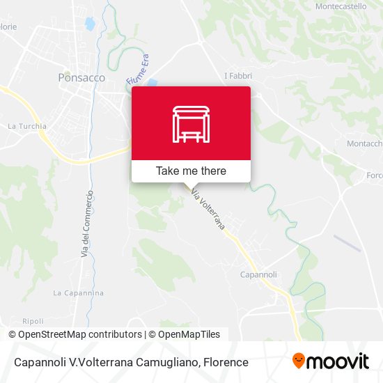 Capannoli V.Volterrana Camugliano map