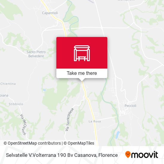 Selvatelle V.Volterrana 190 Bv Casanova map