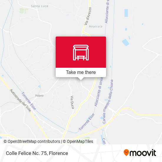 Colle Felice Nc. 75 map