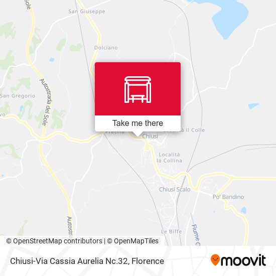 Chiusi-Via Cassia Aurelia Nc.32 map