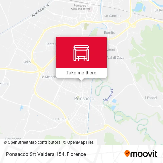 Ponsacco Srt Valdera 154 map