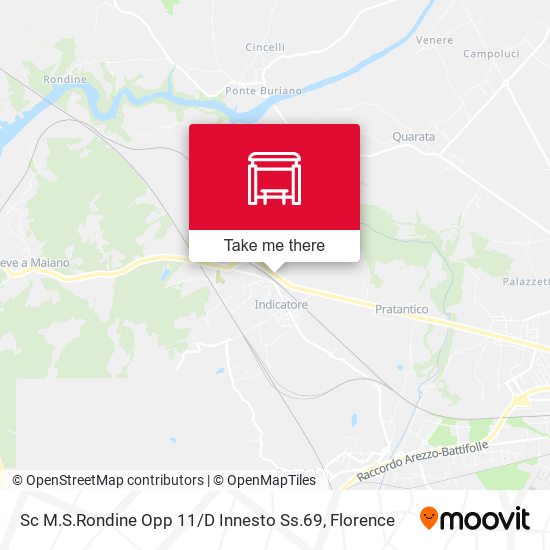 Sc M.S.Rondine Opp 11 / D Innesto Ss.69 map