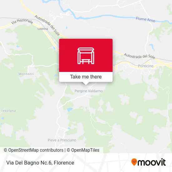 Via Del Bagno Nc.6 map