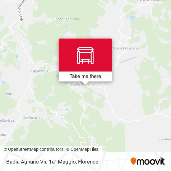Badia Agnano Via 1â° Maggio map