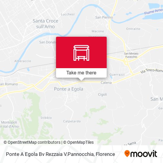 Ponte A Egola Bv Rezzaia V.Pannocchia map