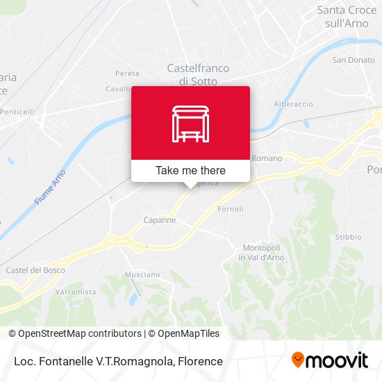 Loc. Fontanelle V.T.Romagnola map