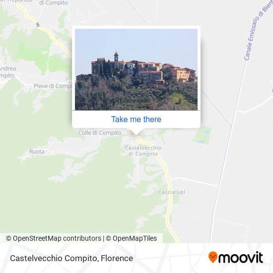 Castelvecchio Compito map