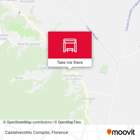 Castelvecchio Compito map