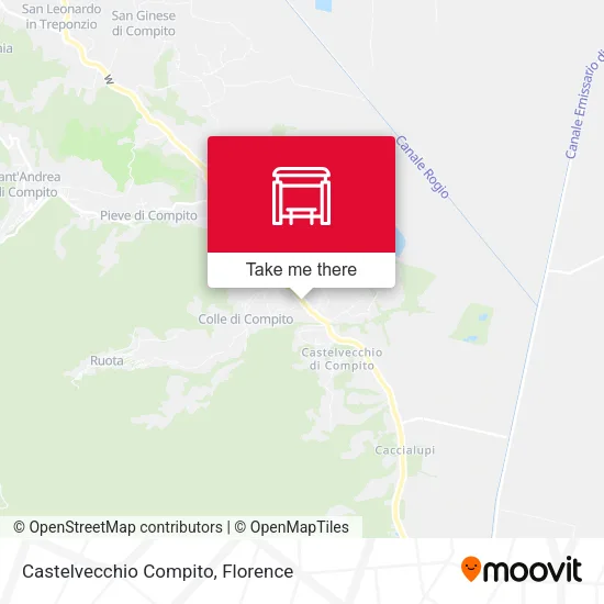 Castelvecchio Compito map