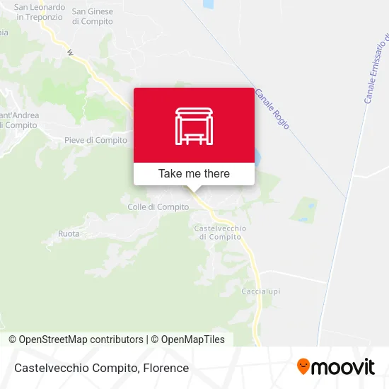Castelvecchio Compito map