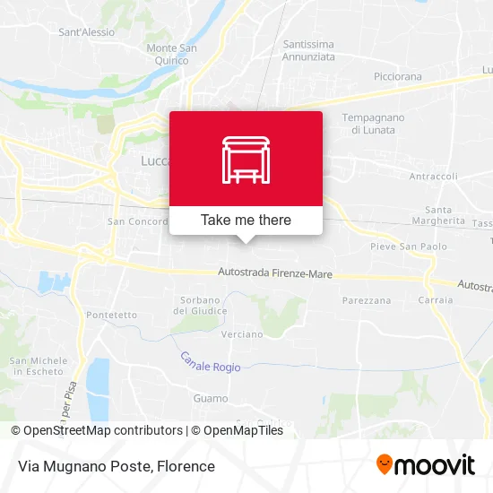 Via Mugnano Poste map
