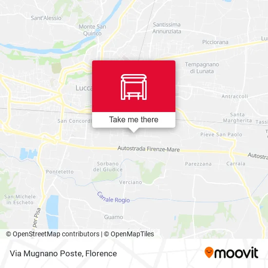 Via Mugnano Poste map