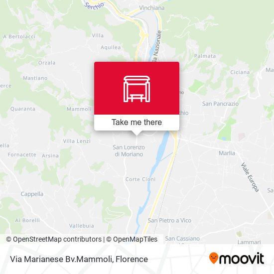 Via Marianese Bv.Mammoli map