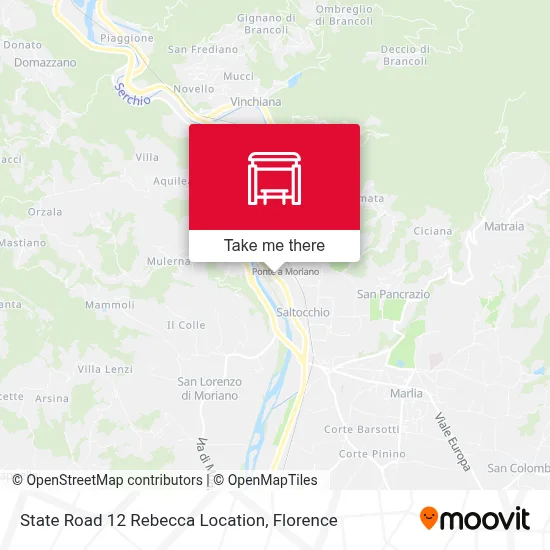 State Road 12 Rebecca Location map